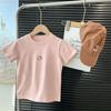 Girls Cotton Cartoon T Shirt Summer Loose Short Sleeve Top Baby Breathable Printed Tee