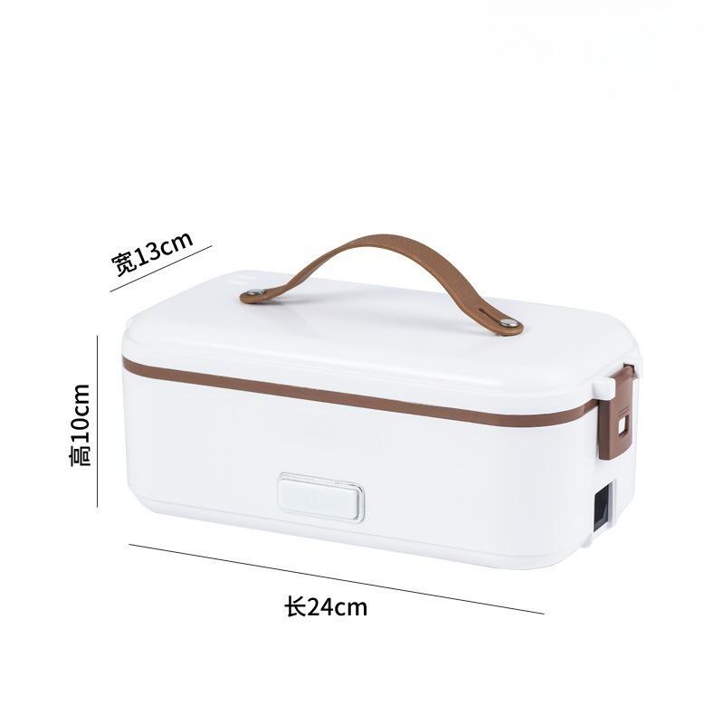 Stainless Steel Electric Lunch Box Corded Heating Compact Design Adjustable Temperature Control Office Food Jar Essential