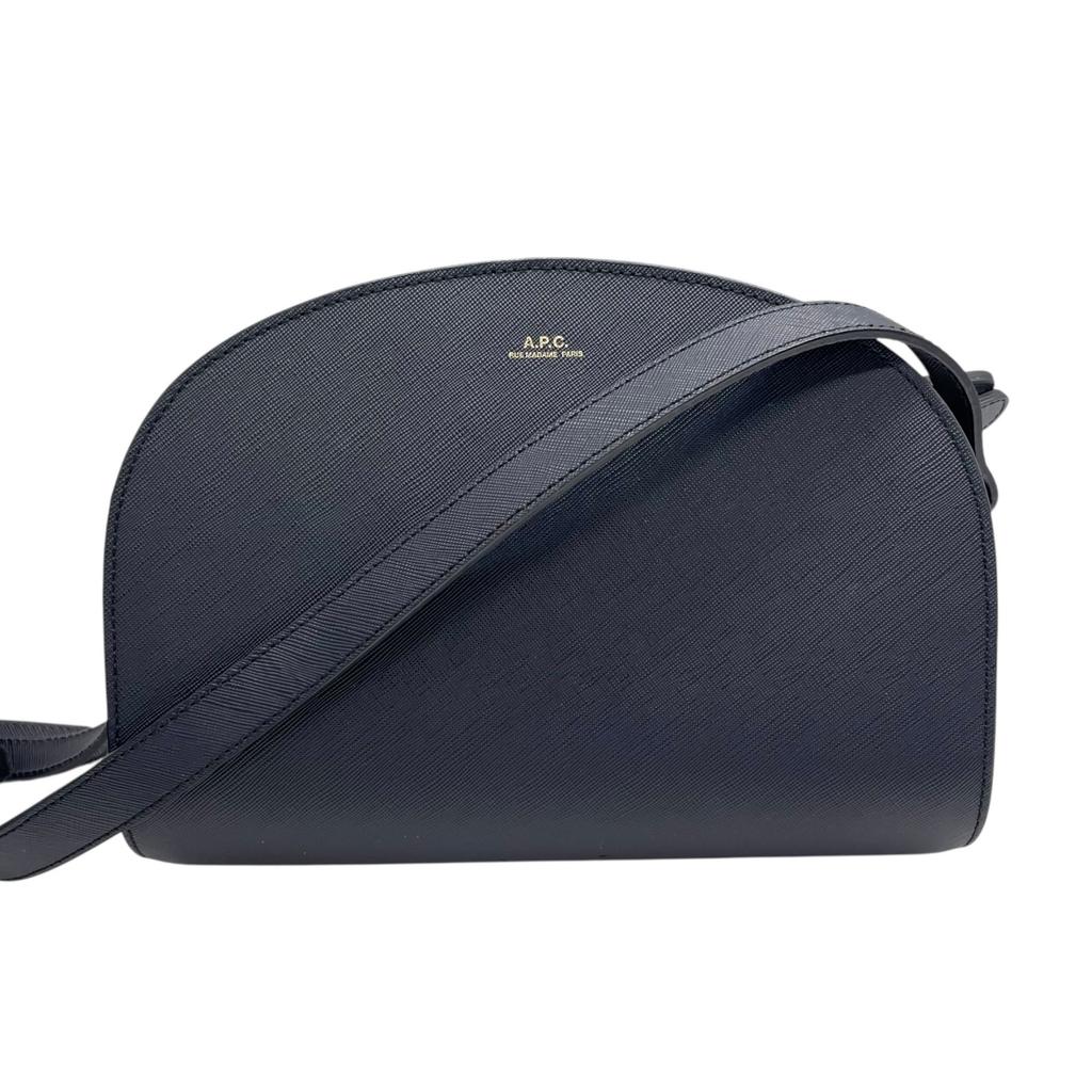 Used A.P.C.Shoulder Bag Navy leather Women
