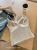 6099 French Style Lace Camisole with Fixed Cup for Women - Reduces Side Breast Bulge