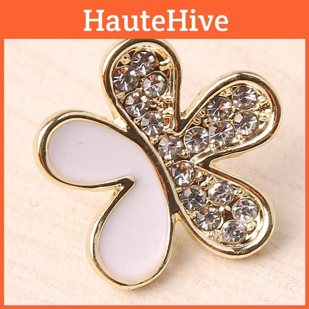 Jewelry For Gift Women Summer Floral Metal Earrings With Detail Sparkling