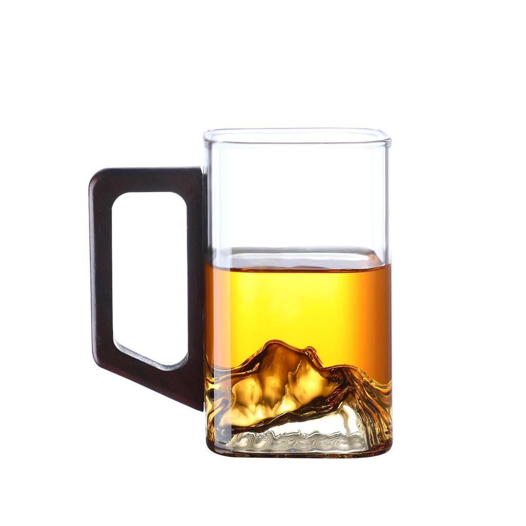 High-Temperature Resistant Transparent Glass Tea Cup for One Person – Exquisite and Personal Design