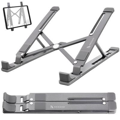 NICEAND Aluminum Alloy Laptop Stand, Foldable, Lightweight, with Adjustable Angle, NA-002