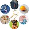 100pcs Gold Keychain Rings Metal Split Key Rings Chains Parts with Open Jump Rings for DIY Crafts Jewelry Making