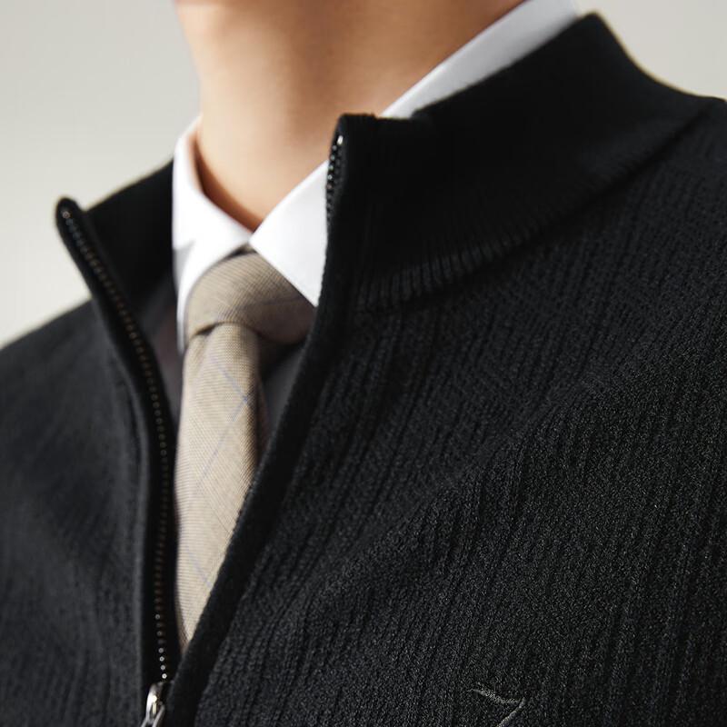 Men's High-End Stand-Collar Cardigan Sweater