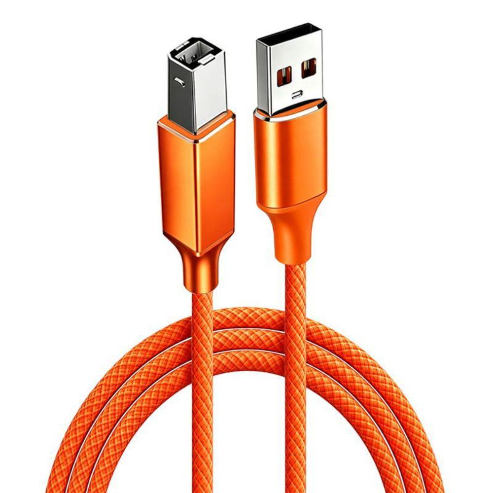 USB 2.0 USB Printer Cable 480Mbps Plug And Play USB-B Data Cord Stable Transmission Wide Compatibility Printer Sync Lead
