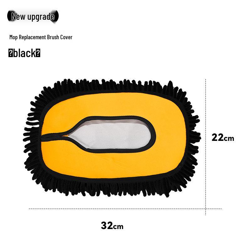 

Retractable Chenille Car Wash Mop with Three-Section Rod and Curved Handle