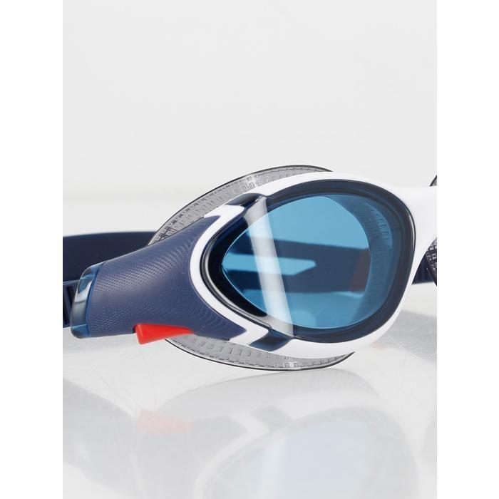Lunettes de natation - speedo - biofuse 2.0 - ammonite blue/white/red/blue - protection uv400 - anti-buée