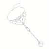 Hot-Selling Rhinestone Foot Jewelry: Versatile Finger Anklet & Foot Ring for Beach Vacations