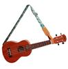 [MUSIC FIRST] Original design [Lotus] Soft nylon & genuine leather ukulele strap ukulele shoulder strap Includes one brand strap locker