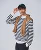 Geonjiulleunseu Super Fine Merino Wool Striped Knit Mock Neck Collection