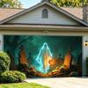 Halloween Garage Door Decorations 7 x 8 ft Skeleton Band Hanging Backdrop