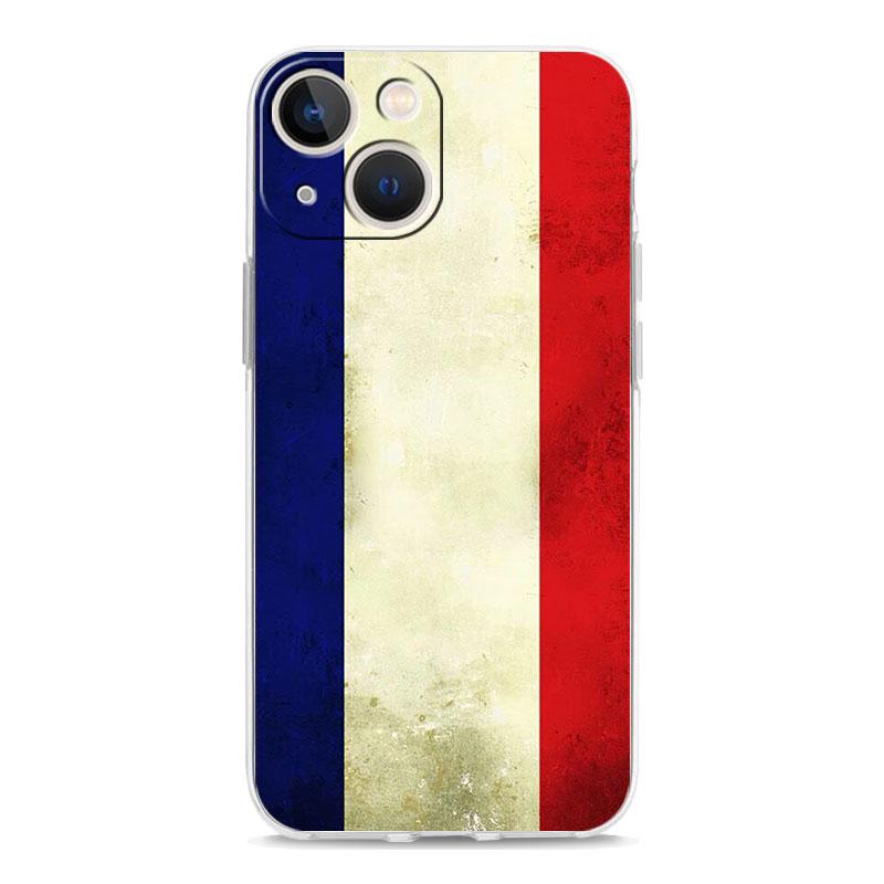 Phone Case For iPhone 17 Air Cases iPhone 16 15 12 13 14 Pro Max SE 7 8 Plus iPhone11 Clear Soft Cover France Flag