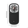 Mini Hang Fan Portable Adjustable Hanging Foldable Small Personal Handheld for Indoor Outdoor,