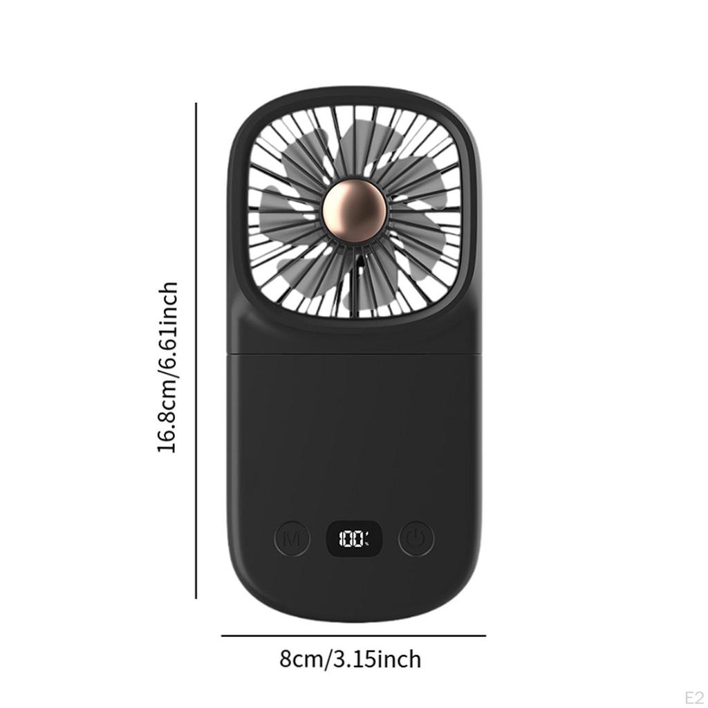Mini Hang Fan Portable Adjustable Hanging Foldable Small Personal Handheld for Indoor Outdoor,