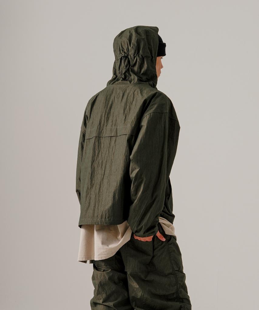 Ezkaton Pigment Parachute Jacket Khaki Shot6728