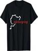 Nürburgring Nürburgring Tag Rennstrecke Karte Grafik T-Shirt