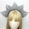 Dark Headband Angel Crown Headband Bridal Tiaras Divine Princess Headpiece Hair Hoop Baroque Spiked Tiaras