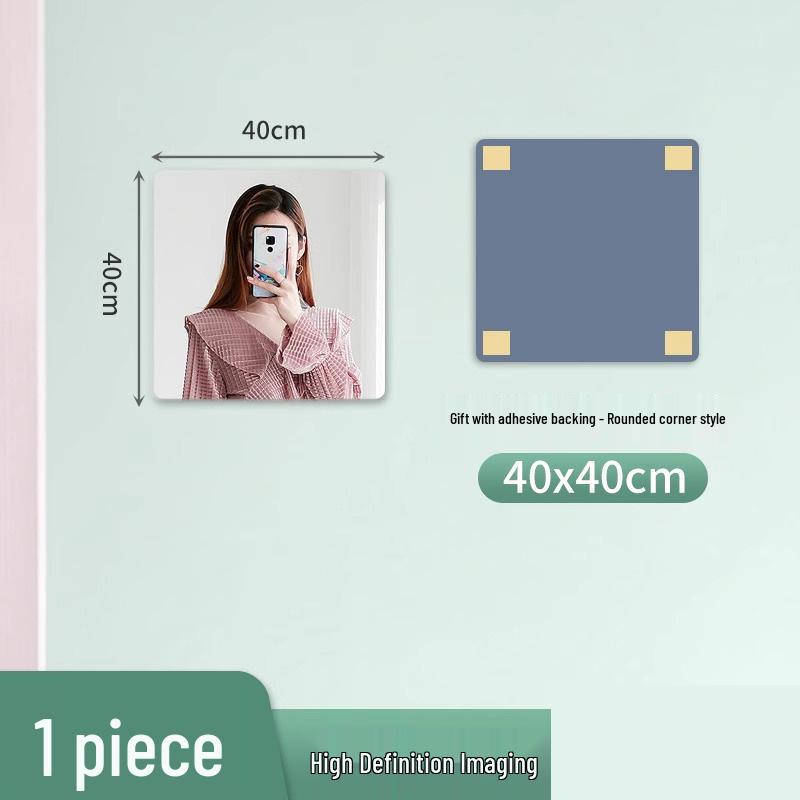 Ganzkörper Acryl Spiegel Wandaufkleber: HD Selbstklebend für Badezimmer- oder Schranktür.