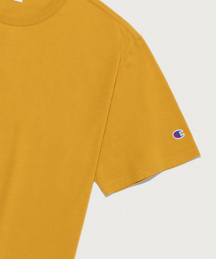 CHAMPION C-Logo Uni Short Sleeve T-Shirt Mustard