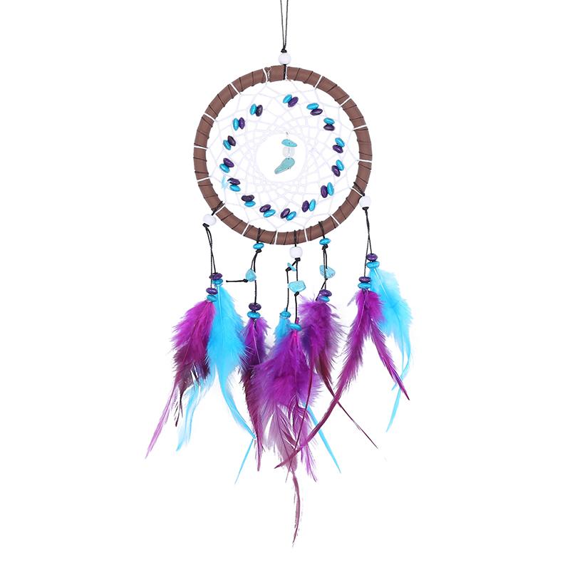 Dream Catcher Wall Decor Boho Feather Hanging Ornament Home Decoration Craft Gift for Bedroom Living Room Balcony Outdoor Car