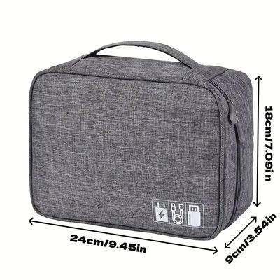 1Pc Multi-functional Large Capacity Digital Electronic Organizer USB Data Line Charger Plug Headphone Travel Storage Bag