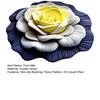 Peony Floor Mat 3D Visual Effect Floral Rug Absorbent Bathroom Mat