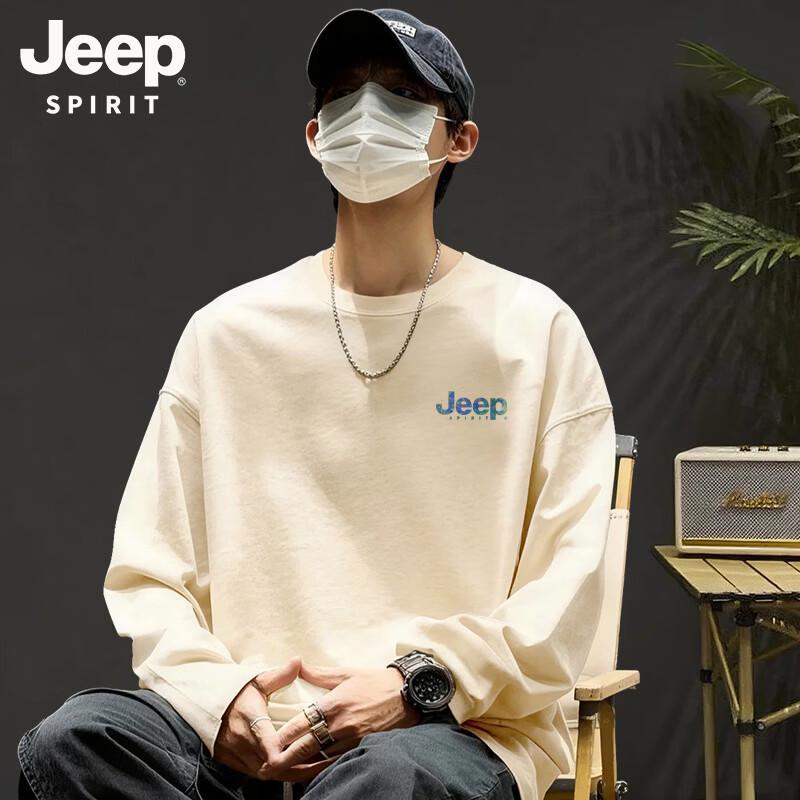 JEEP SPIRIT Men s Long Sleeve Printed T-Shirt XL