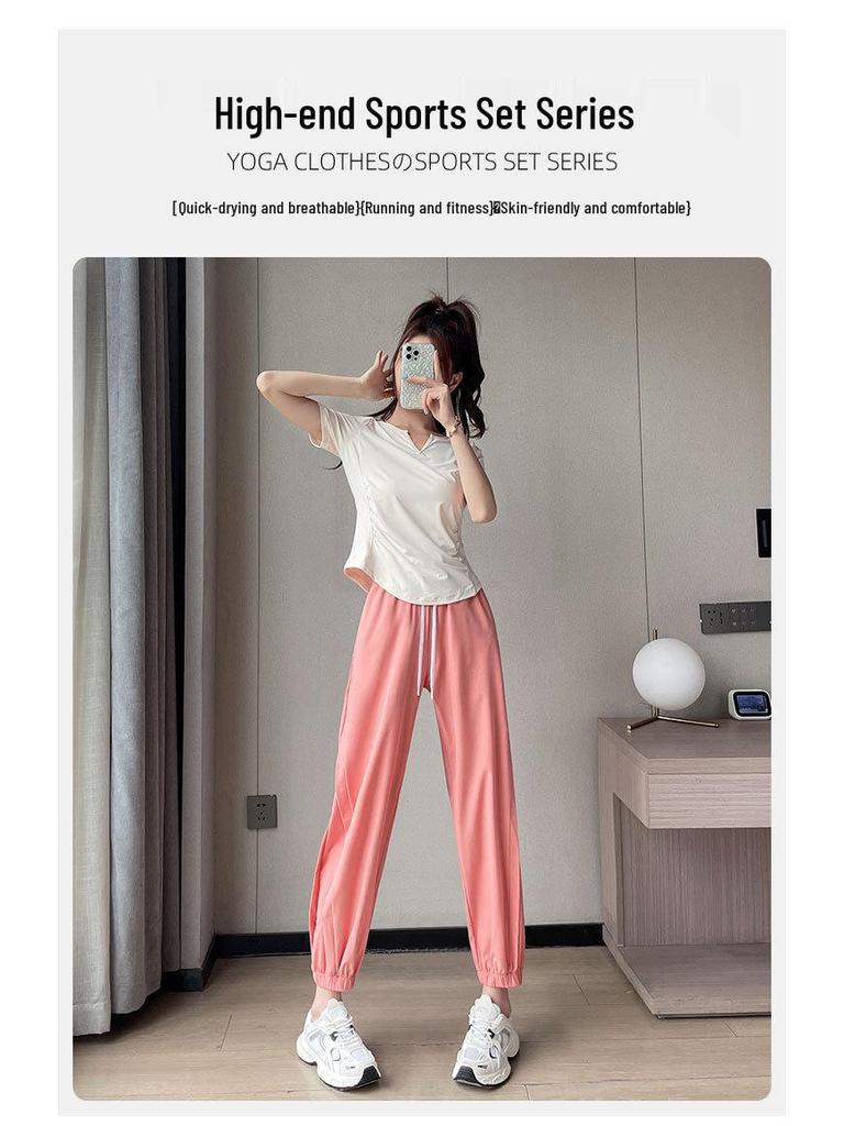 2025 Damen Schnelltrocknendes Sportbekleidungsset: Sommer Wander- & Fitness-Outfit