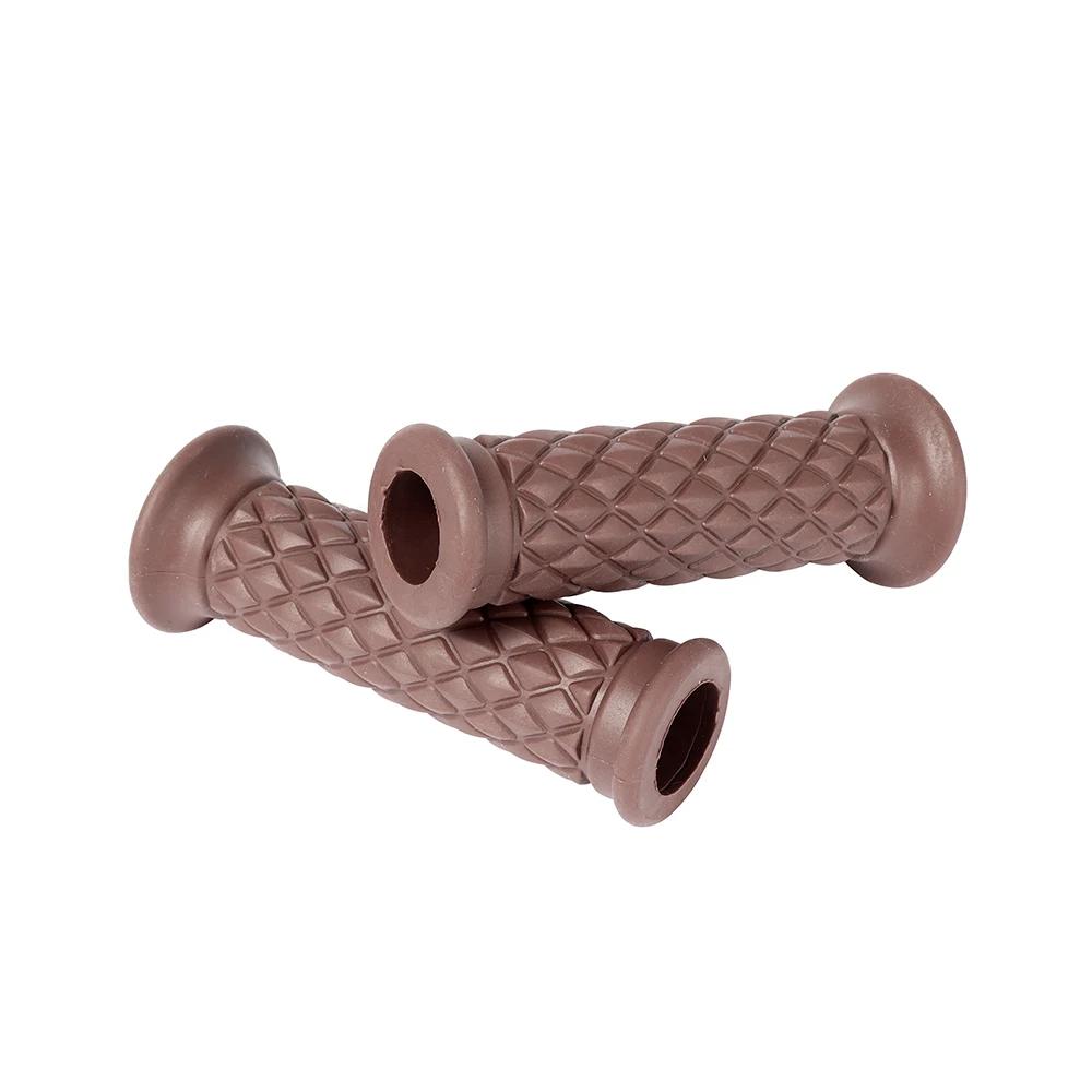 Universal 7/8" 22mm Retro Motorcycle Hand Grips Non-slip Rubber Handlebar Grips
