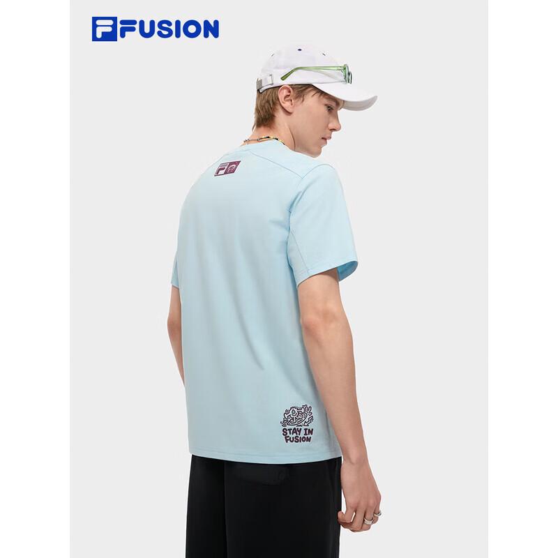 FILA FUSION Cooling Quick-Dry Couples Knit Short Sleeve T-Shirt