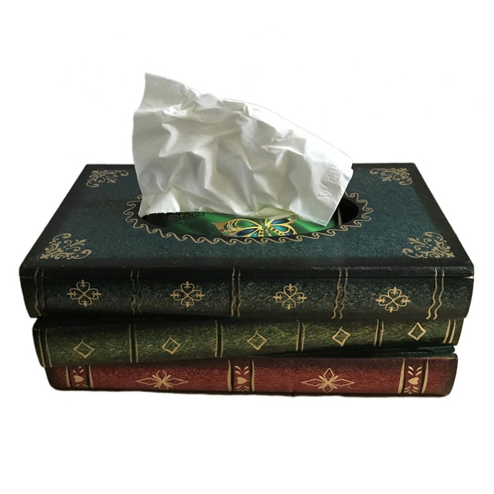 

Винтажная коробка в форме домашней автомобильной коробки для салфеток, чехол для хранения, изогнутый узор, держатель для бумаги