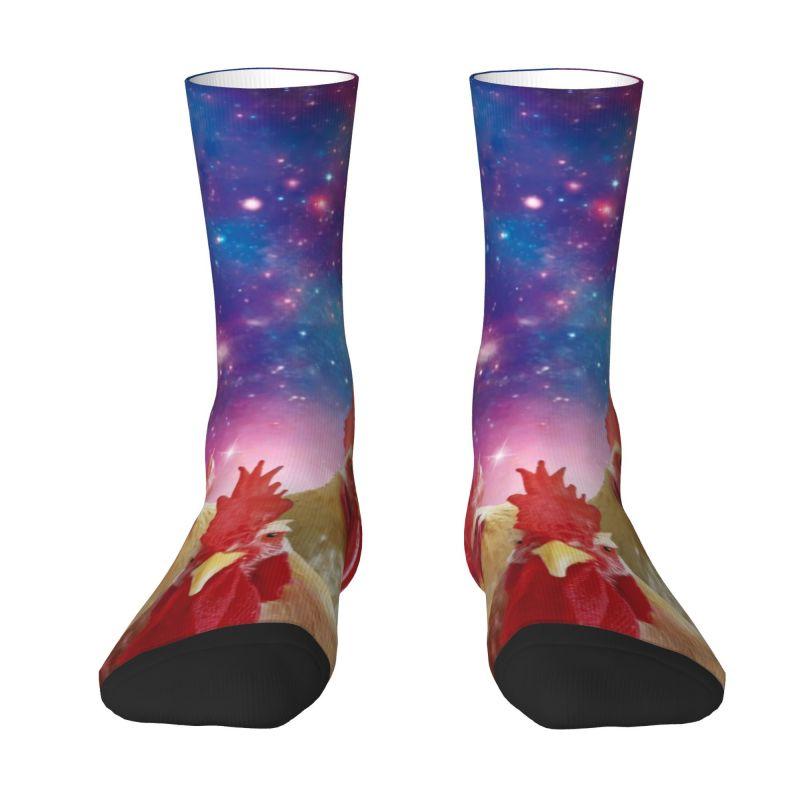 Anpassade Herrstrumpor med Kycklingben Unisex Roliga 3D-tryckta Tecknade Djurklänningsstrumpor