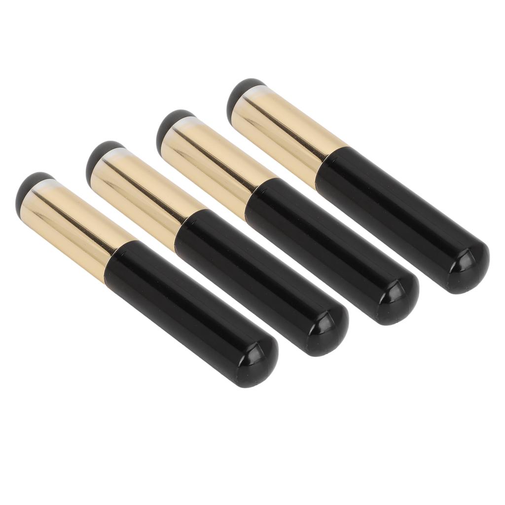 4PCS Concealer Makeup Brush Round Head Mini Silicone Lip Balm Brush for Home Office Travel