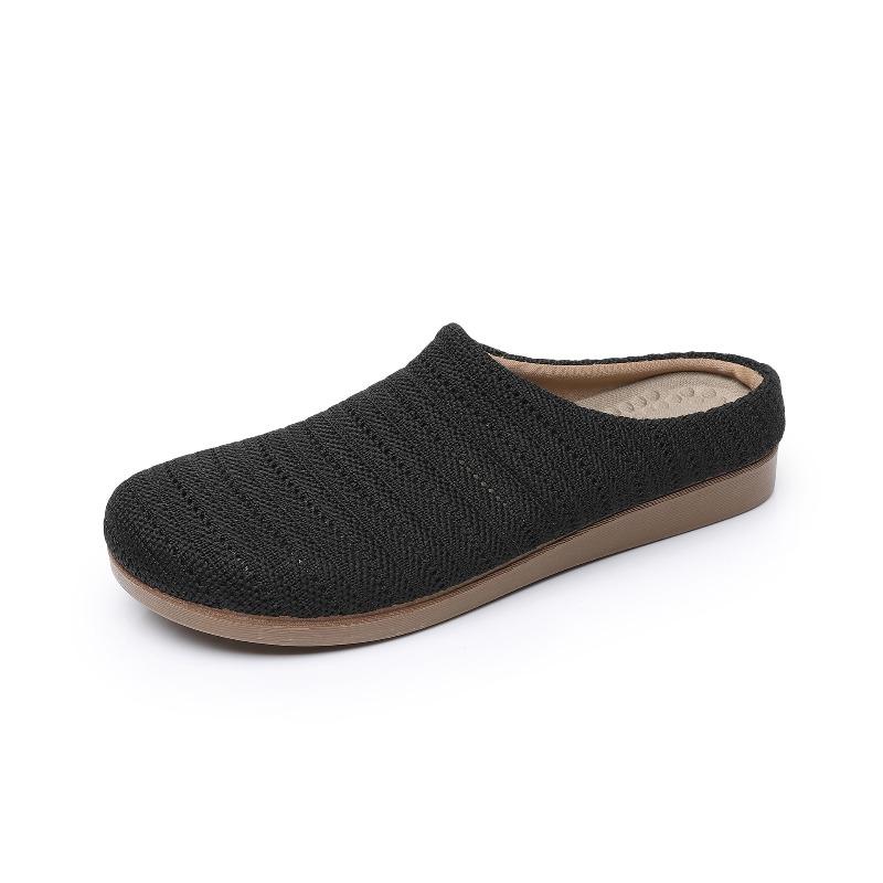 New Baotou Half Slippers Women's Summer Wear Retro Cool Slippers Home Soft-soled Beach Shoes