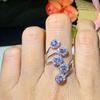Luxury European and American Fashion Ring with Inlaid Design - Elegant Women's Index Finger Accessory