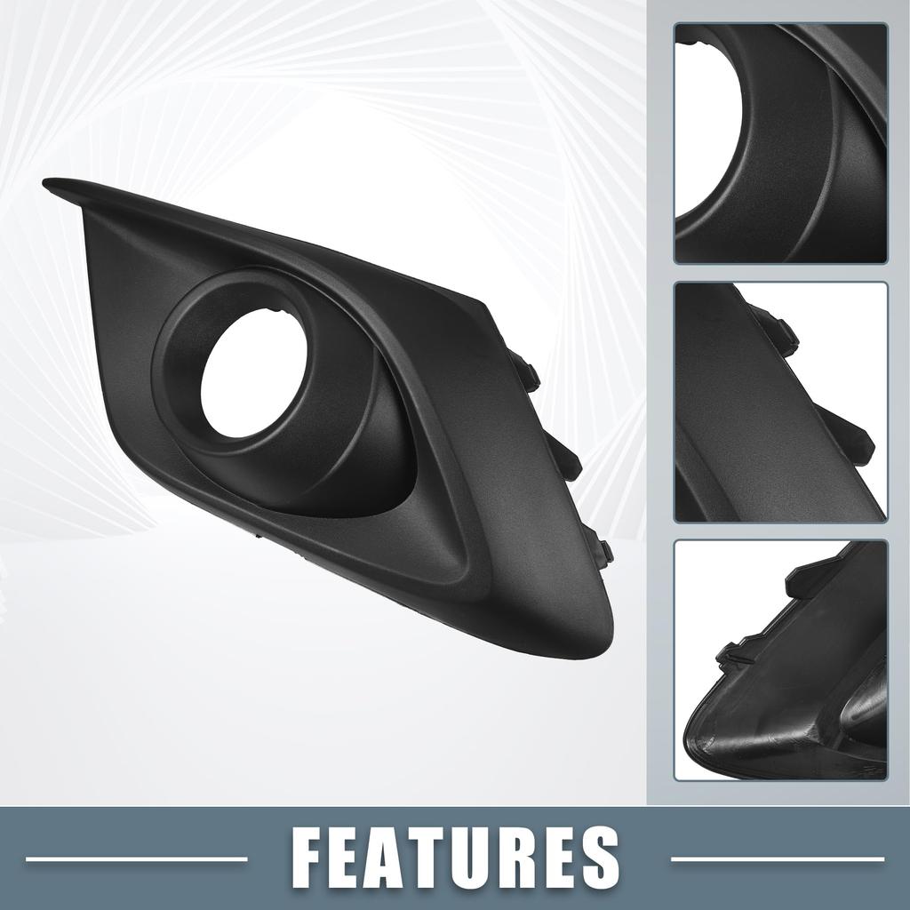 ABSOPRO Front Left and Right Fog Lamp Grille Cover Part Number Compatible with Mazda 2014 2015 1 Pair Trim, BHR150C21A/BJS850C11, 3, 2016,