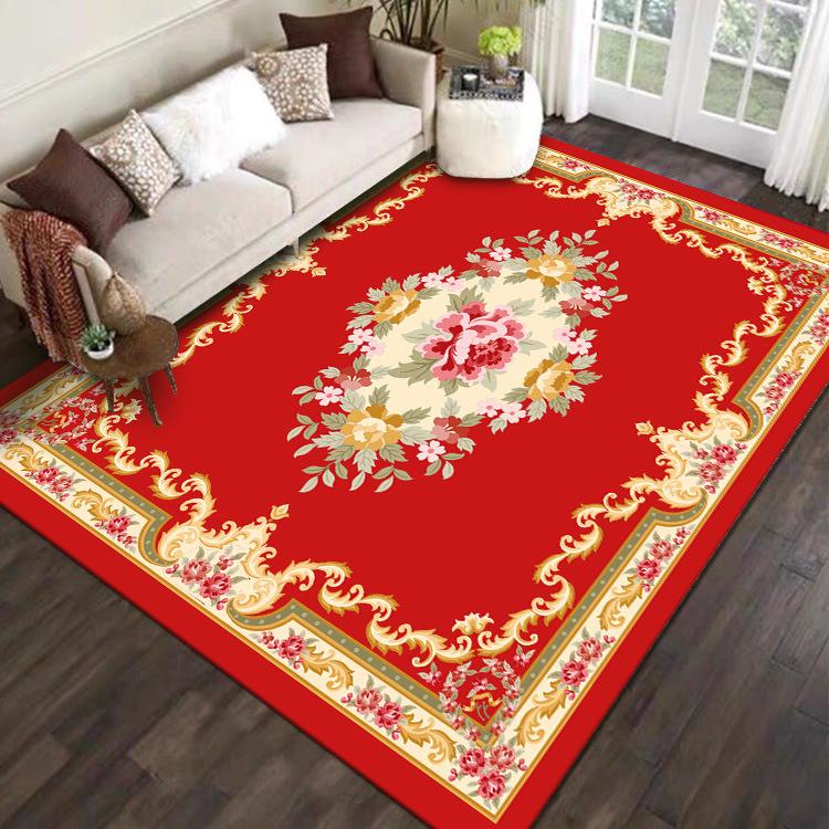 Chinese Style Living Room Carpet Sofa Coffee Table Carpet Bedroom Wear-resistant and Anti Slip Carpet