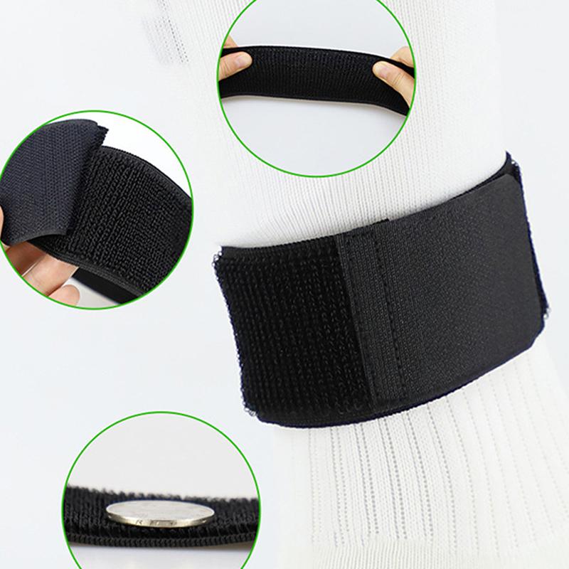 Shin Guard Fixed Bandage Tape Fastener Adjustable Elastic Shinguard Fixing Strap For Soccer Football Cycling Leg Shin Pad