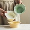 Small Fresh And Simple Ceramic Rice Bowl Creative Solid Color Irregular Small Bowl Household Salad Bowl Tableware Bowl