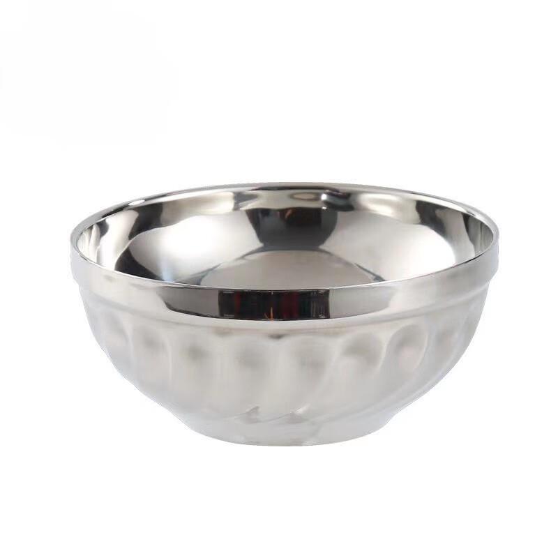 Jingyu Mei 304 Stainless Steel Double-Layer Insulated Soup Bowl