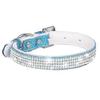 Brilliant Inlaid Rhinestone Dog Collar with Soft Texture - Shiny Pet Necklace for Stylish Dog Accessories