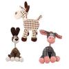 Squeaky Plush Dog Toy Tear-resistant Dog Chew Toy Cute Animal Shapes Dog Dental Cleaning Toy for Small Medium Large Dogs
