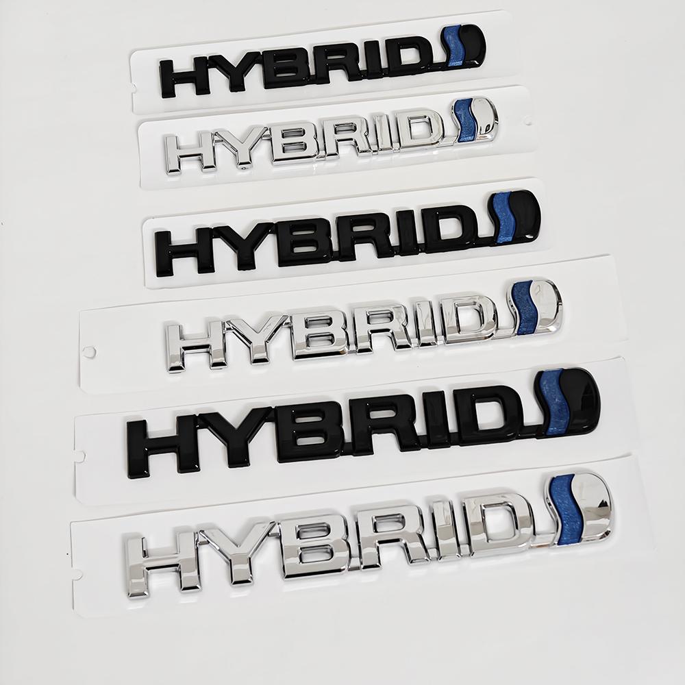 Hybrid ABS Emblem Sticker Rear Tail Badge Logo for Toyota Camry RAV4 Prius Corolla Highlander Avalon C-HR Yaris Car Accessories