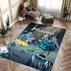 Custom personalization Geometry Dash Area Rug - Perfect For Kitchen, Bathroom,Laundry Room Decor Large Size Available,Gift All Seasons