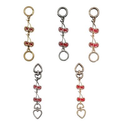 Cherry Purse Chain Extender Extension Chain Adjustable Strap for Women Fashionable Bag Accessory with Alloy Clasps