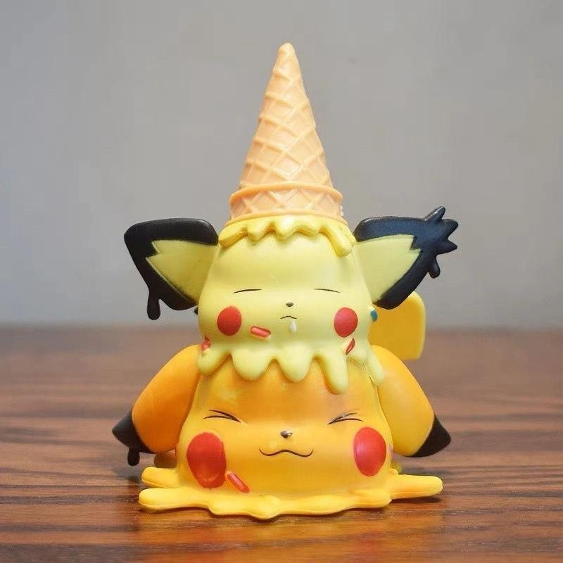 Gk Ice Cream Ducklett Slowpoke Charmander Hanhan Beast Large Size High Quality Version Figure Model Decoration Collectible Toy D