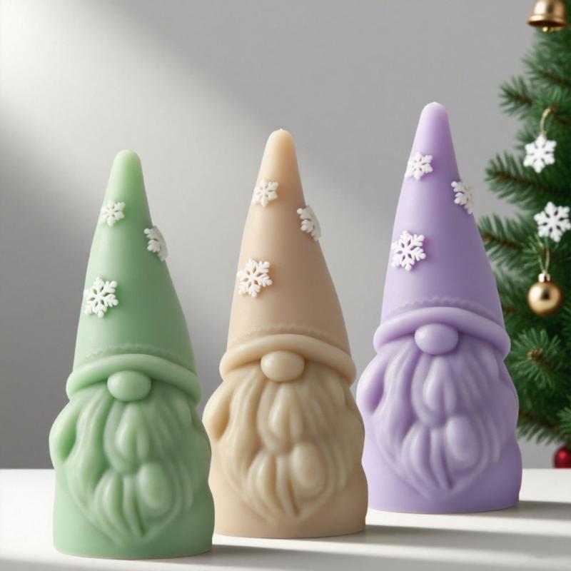 Dwarfs Candle Molds Handmade Castings Molds Christmas Silicone Moulds Epoxy Resin Molds Plasters Molds