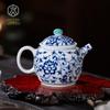 Jingdezhen Blue & White Hand-Painted Ceramic Teapot