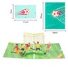 European Football 3D Pop-Up Birthday Card - Creative Paper Carving Greeting Gift